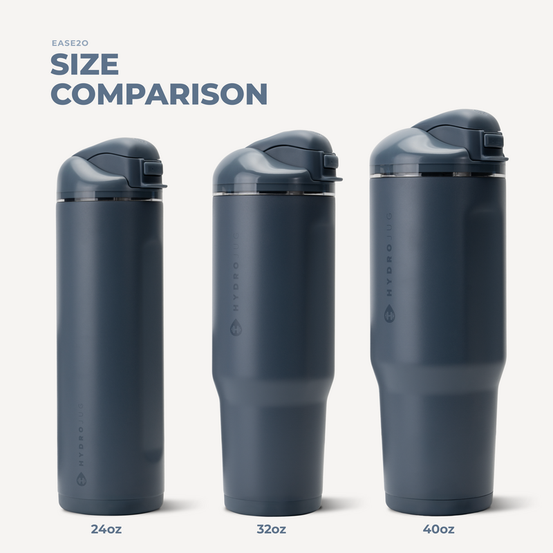 Ease2o 32oz | Compact Water Bottle with Straw & Chug Spout – Cascade