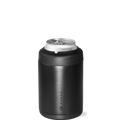 Can Cooler 12oz | 2-in-1 Insulated Standard Can Cooler Screw-Top Lock – Black