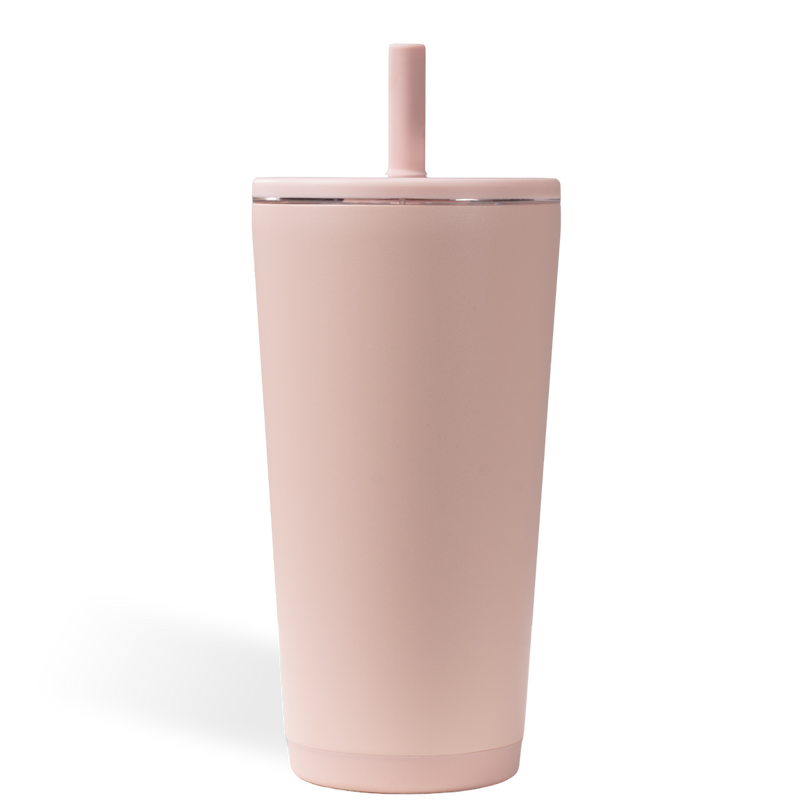 Everyday Tumbler 20oz | Ceramic-Lined Insulated Tumbler with Straw – Dusty Rose