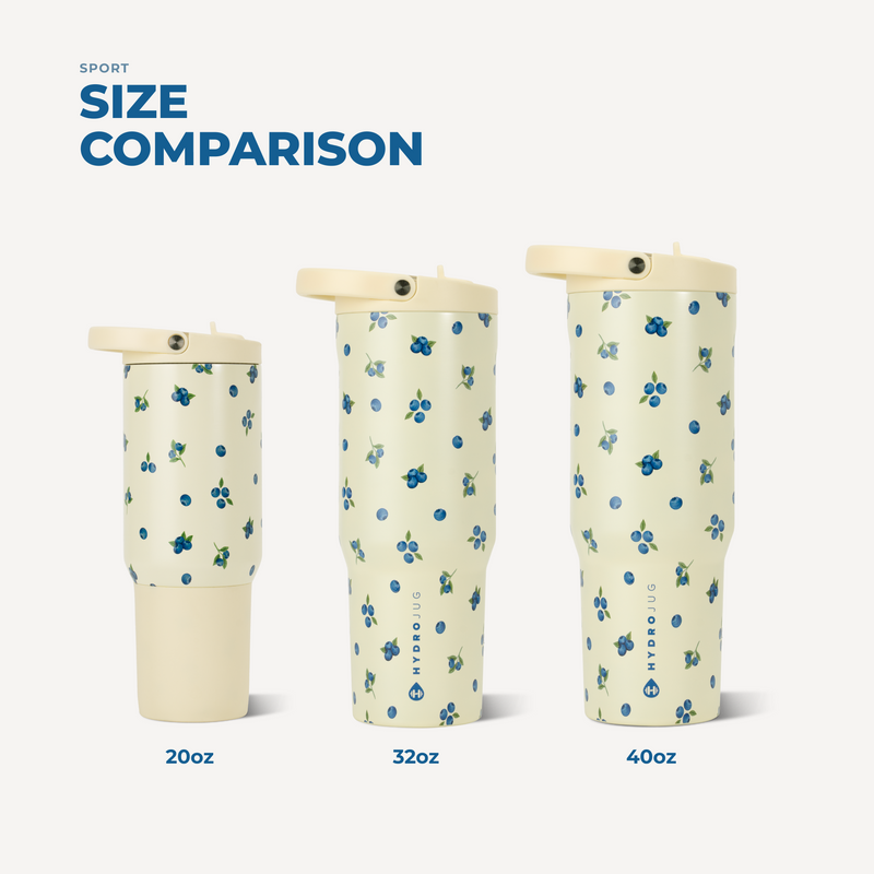Sport 20oz | Insulated Water Bottle Leakproof Flip Straw – Freshly Pick'd