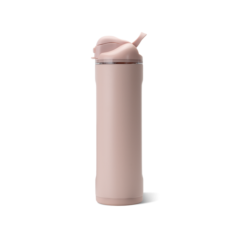 Ease2o 24oz | 2-in-1 Water Bottle with Soft Straw & Chug Spout – Dusty Rose