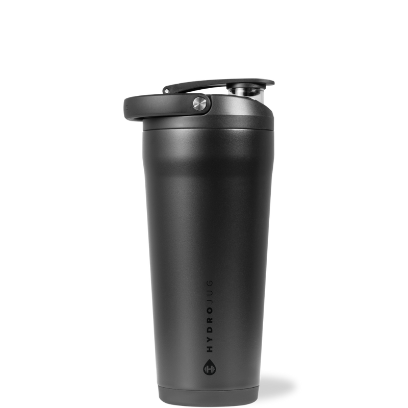 Insulated Shaker 24oz | Stainless Steel Protein Shaker Silent Grate – Black