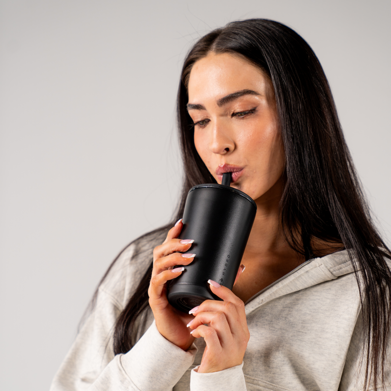 Everyday Tumbler 14oz | Ceramic-Lined Spill-Free Kids Tumbler – Black