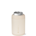 Can Cooler 12oz | 2-in-1 Insulated Standard Can Cooler Screw-Top Lock – Cream