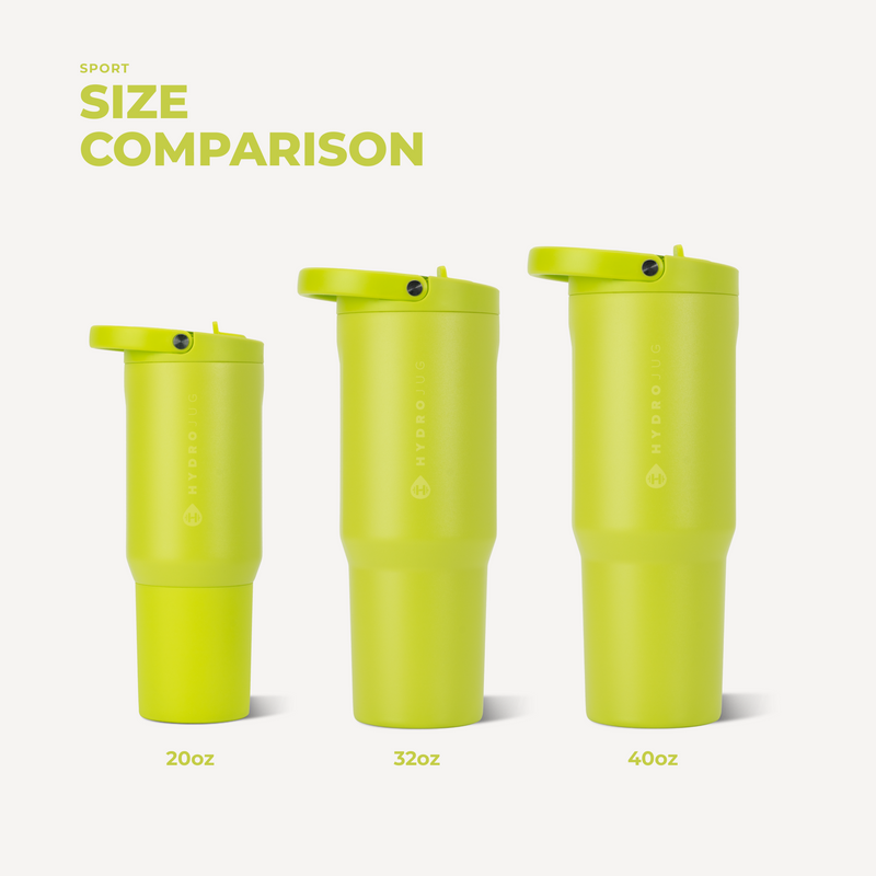 Sport 20oz | Insulated Water Bottle Leakproof Flip Straw – Lemon Lime