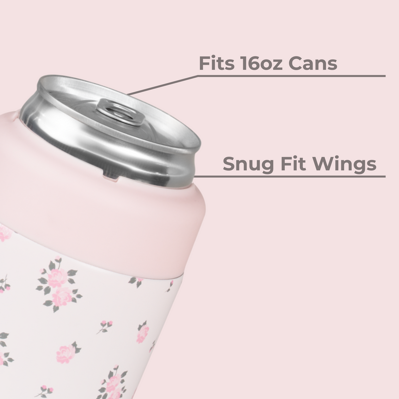 Can Cooler 16oz | 2-in-1 Insulated Tallboy Can Cooler Screw-Top Lock – Wildrose