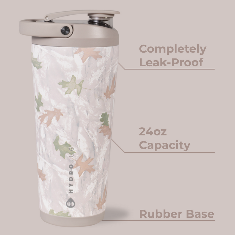 Insulated Shaker 24oz | Stainless Steel Protein Shaker Silent Grate – Camo