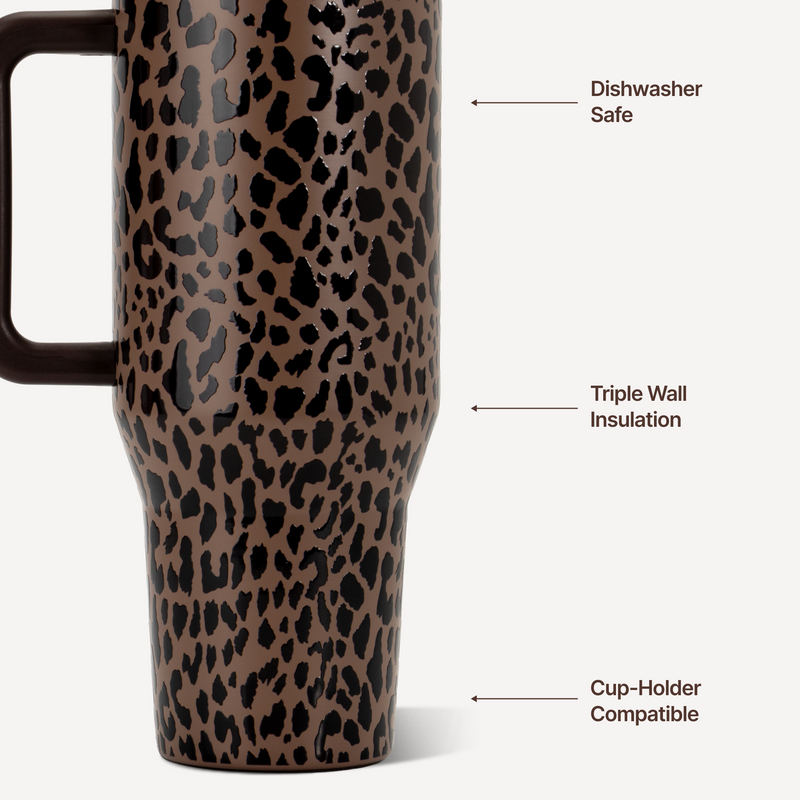 Traveler 32oz - Brown Leopard