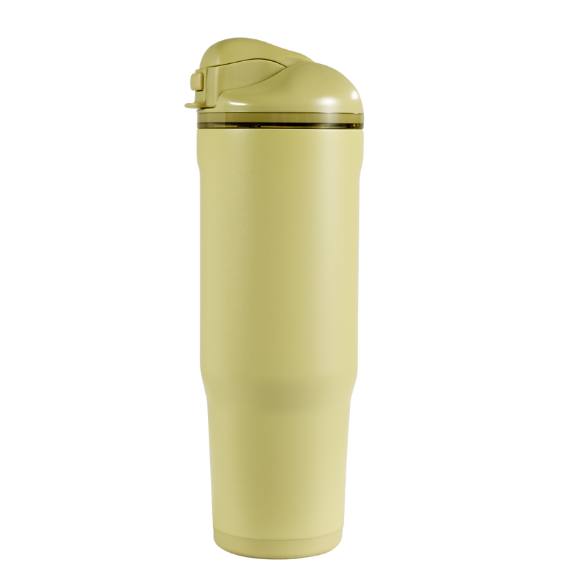Ease2o 32oz | Compact Water Bottle with Straw & Chug Spout – Olive
