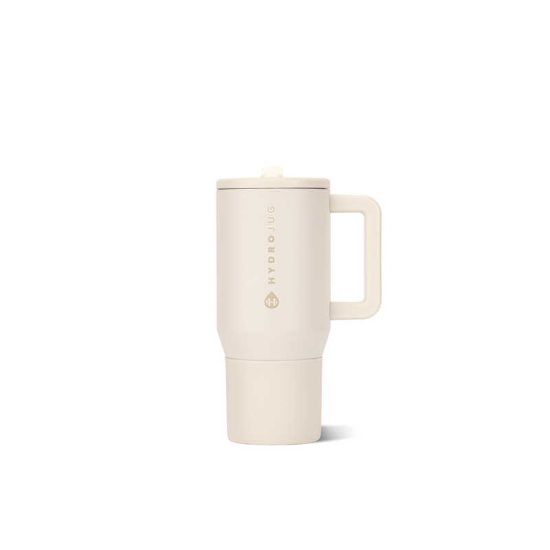 Traveler 20oz | Compact Insulated Tumbler with Handle – Cream